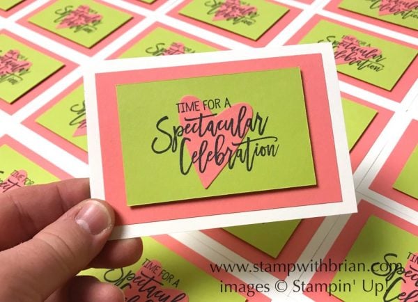 Birthday Cheer, Be Mine Stitched Framelits Dies, Stampin' Up!, Brian King