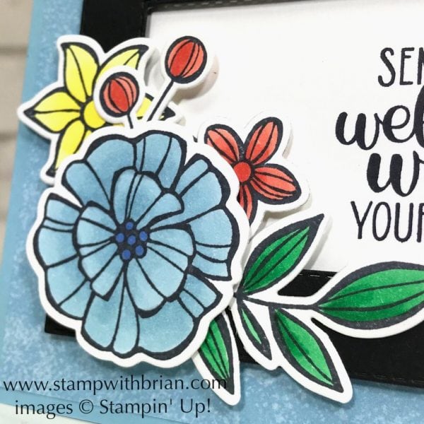 Falling Flowers, Dandelion Wishes, Rectangle Stitched Framelits Dies, Stampin' Up!, Brian King