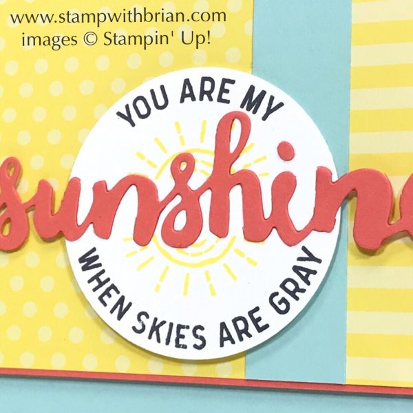 Here Comes the Sun, Sunshine WIshes Thinlits Dies, Stampin' Up!, Brian King