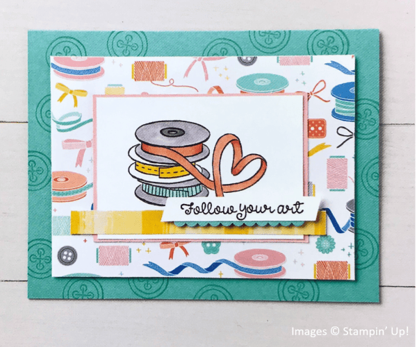 It Starts with Art, Follow Your Art Designer Series Paper, Stampin' Up! OnStage Sample