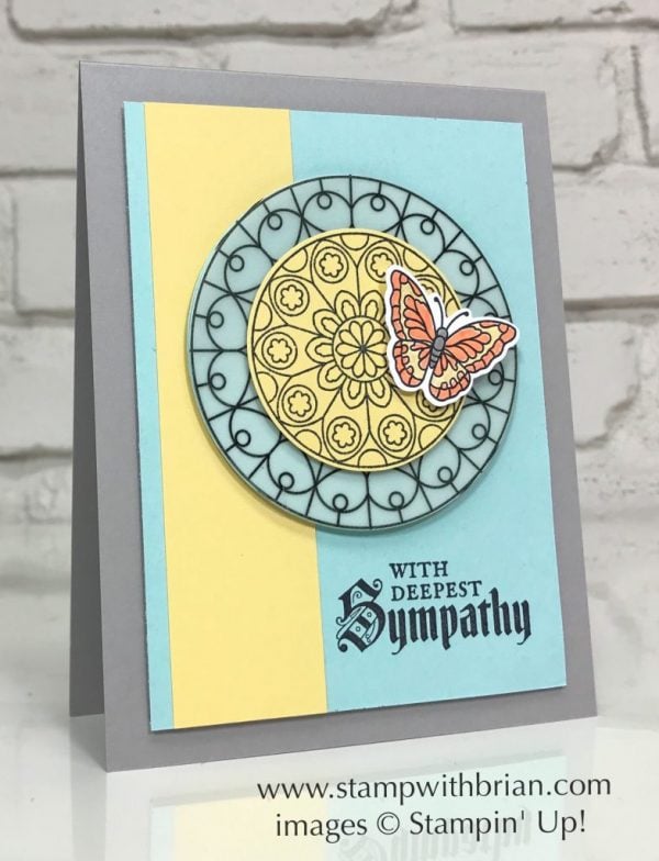 Painted Glass Bundle, Stampin' Up!, Brian King, sympathy card Painted Glass Bundle, Stampin' Up!, Brian King, sympathy card
