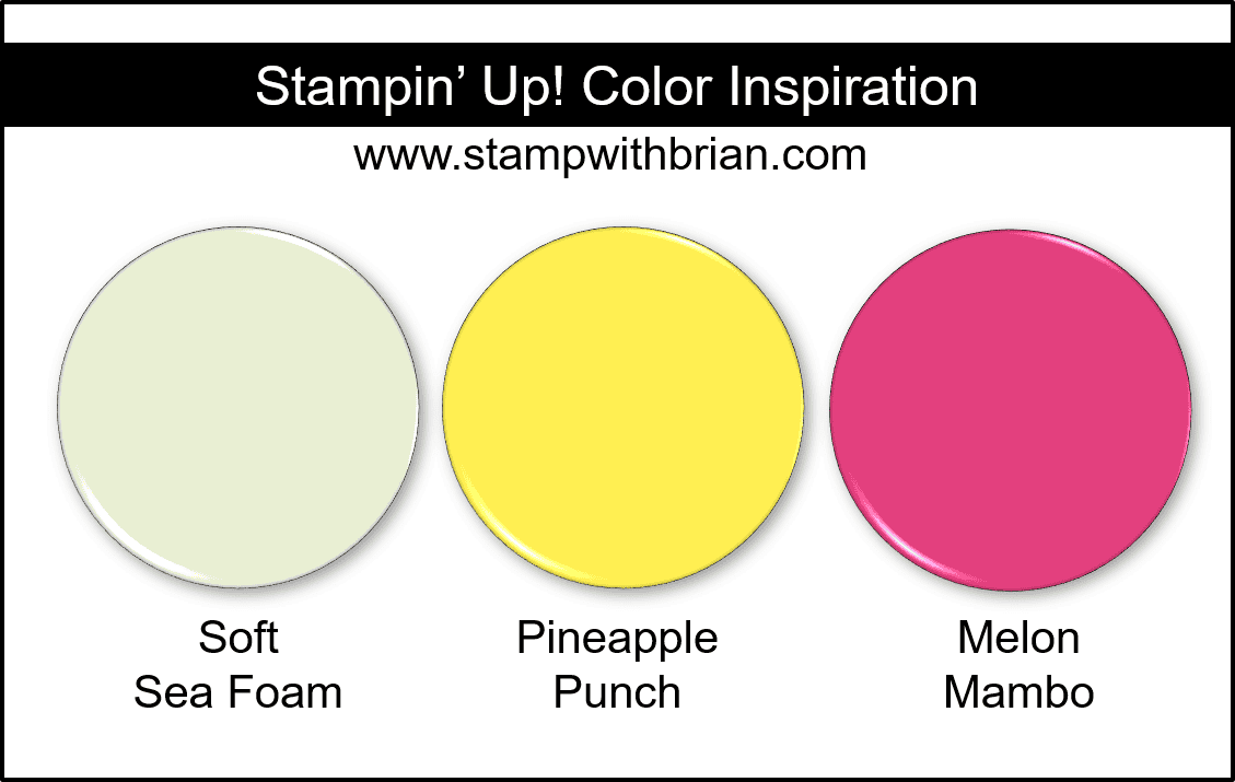 Stampin' Up! Color Inspiration - Soft Sea Foam, Pineapple Punch, Melon Mambo Stampin' Up! Color Inspiration - Soft Sea Foam, Pineapple Punch, Melon Mambo