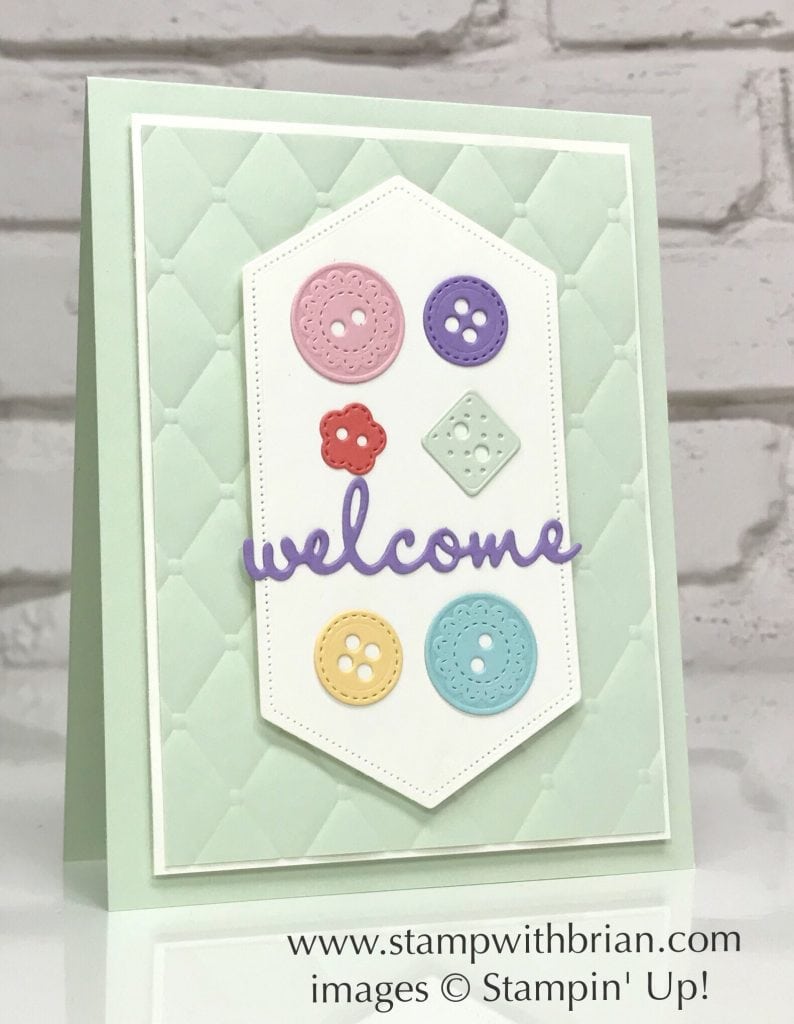 Arts & Crafts Dies, Stitched Nested Labels Dies, Well Written Dies, Tufted 3D Embossing Folder, Stampin' Up!, Brian King