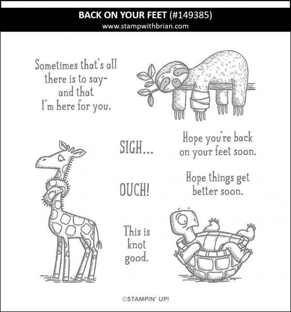 Back on Your Feet, Stampin' Up! 149385
