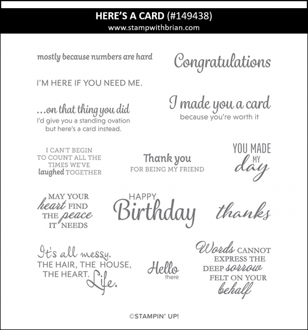 Here's a Card, Stampin' Up! 149438