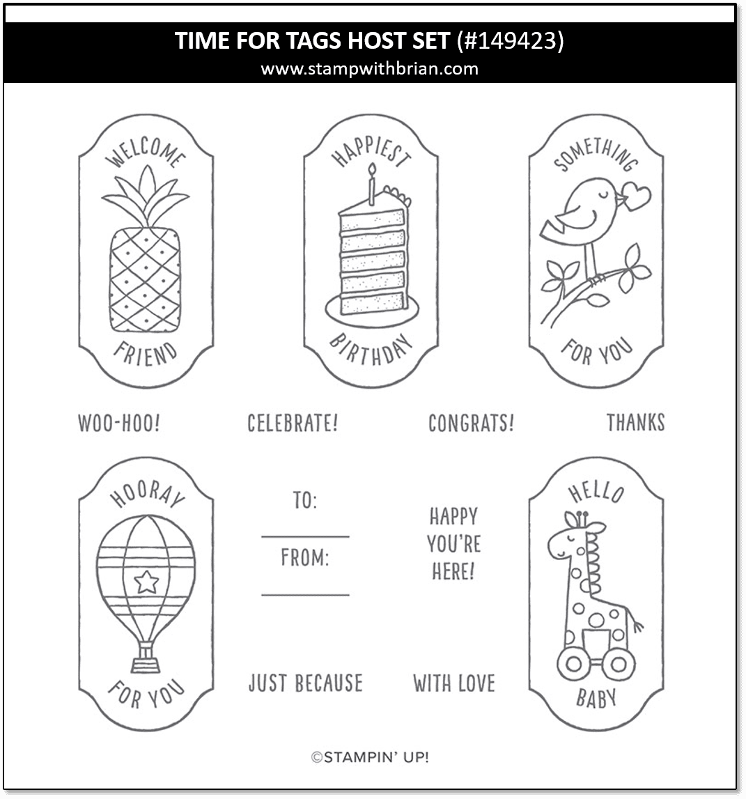 Time for Tags Host Set, Stampin' Up! 149423