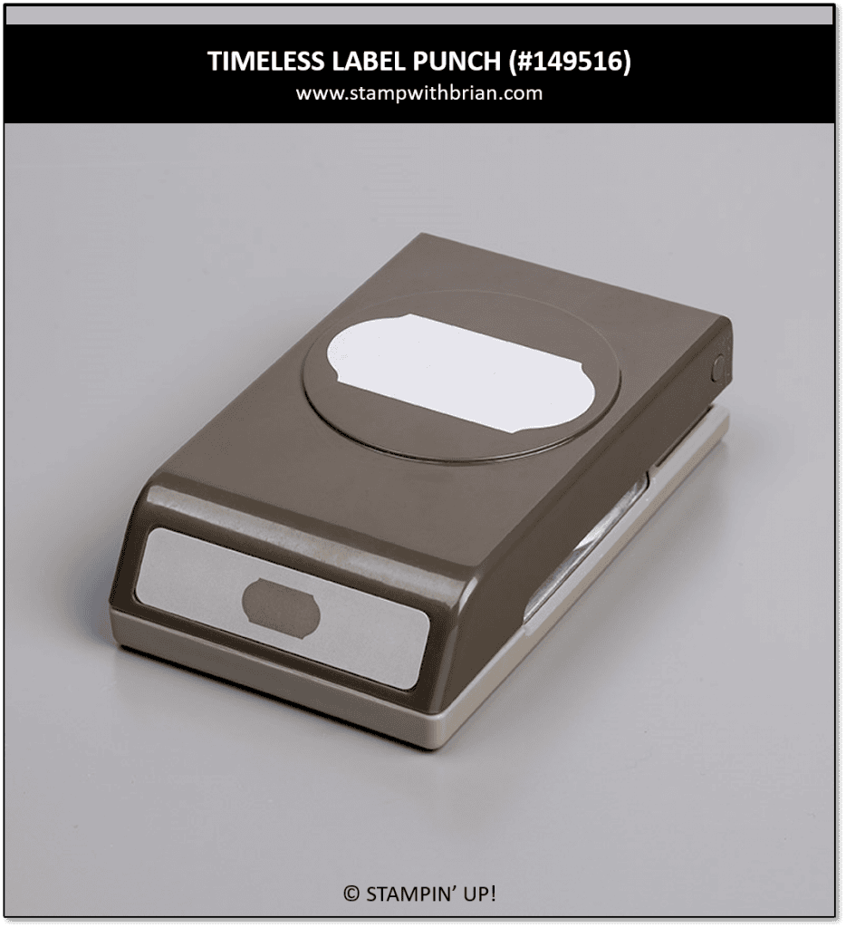 Timeless Label Punch, Stampin' Up! 149516