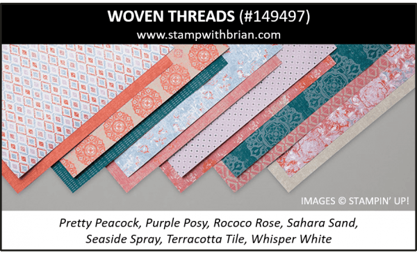 Woven Threads Designer Series Paper, Stampin' Up! 149497 Woven Threads Designer Series Paper, Stampin' Up! 149497