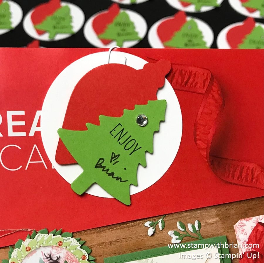 Gleaming Ornaments Punch Pack, Pine Tree Punch, Country Home, Stampin' Up!, Brian King, Christmas Tag Gleaming Ornaments Punch Pack, Pine Tree Punch, Country Home, Stampin' Up!, Brian King, Christmas Tag