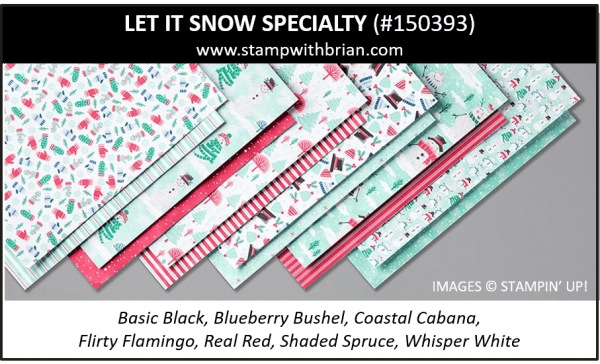 Let it Snow Specialty Designer Series Paper, Stampin' Up! 2019 Holiday Catalog, 150393