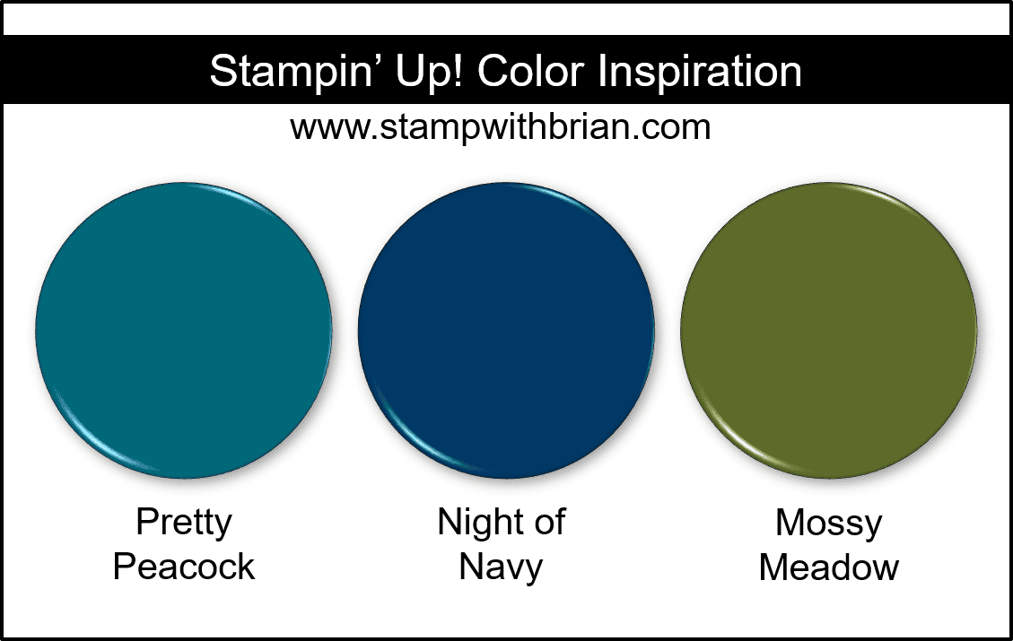 Stampin' Up! Color Inspiration - Pretty Peacock, Night of Navy, Mossy Meadow Stampin' Up! Color Inspiration - Pretty Peacock, Night of Navy, Mossy Meadow
