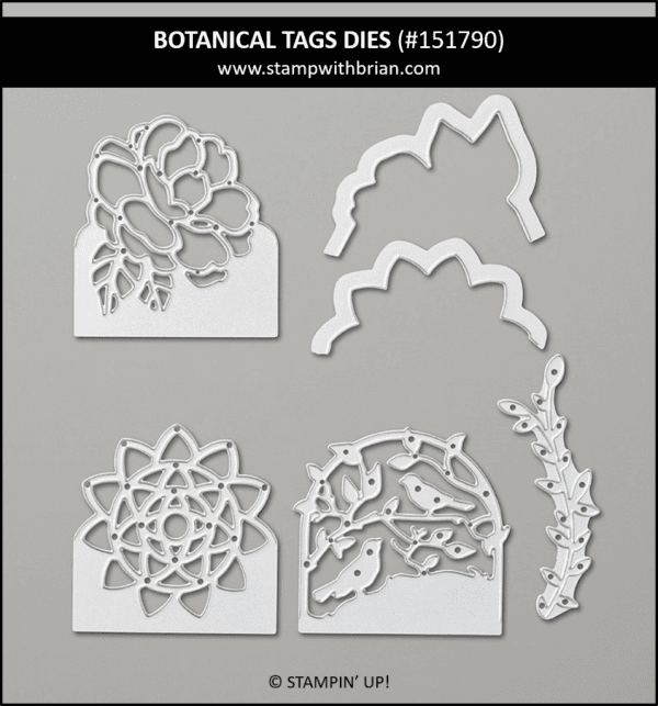 Botanical Tags Dies, Stampin' Up! 151790