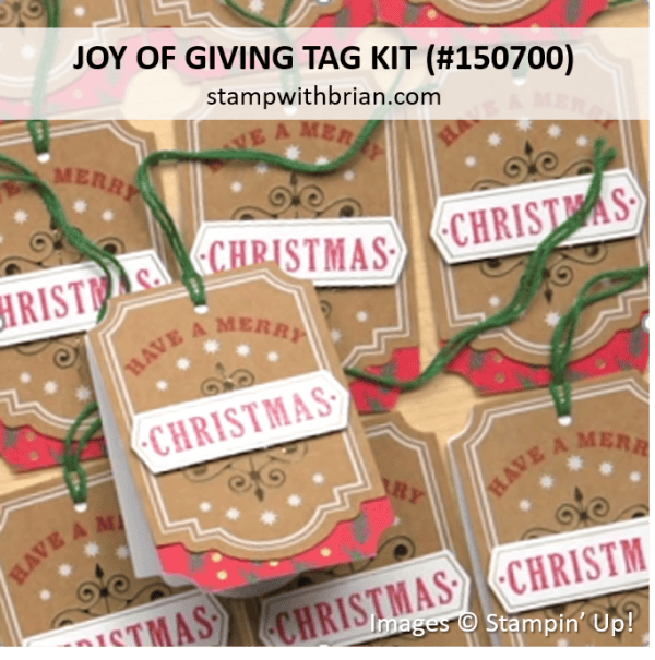 Joy of Giving Tag Kit Samples c, Stampin' Up!