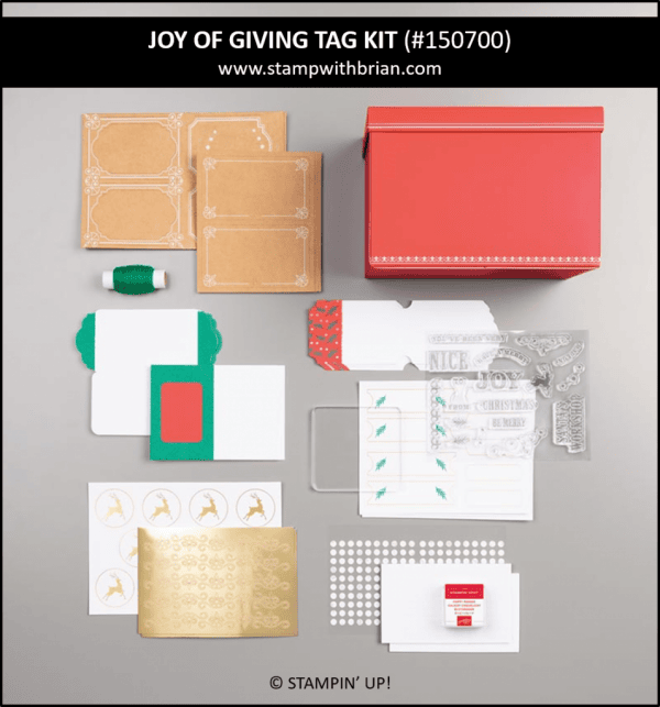 Joy of Giving Tag Kit, Stampin' Up! 150700