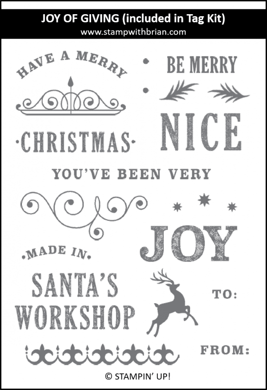 Joy of Giving (included in the Joy of Giving Tag Kit), Stampin' Up!