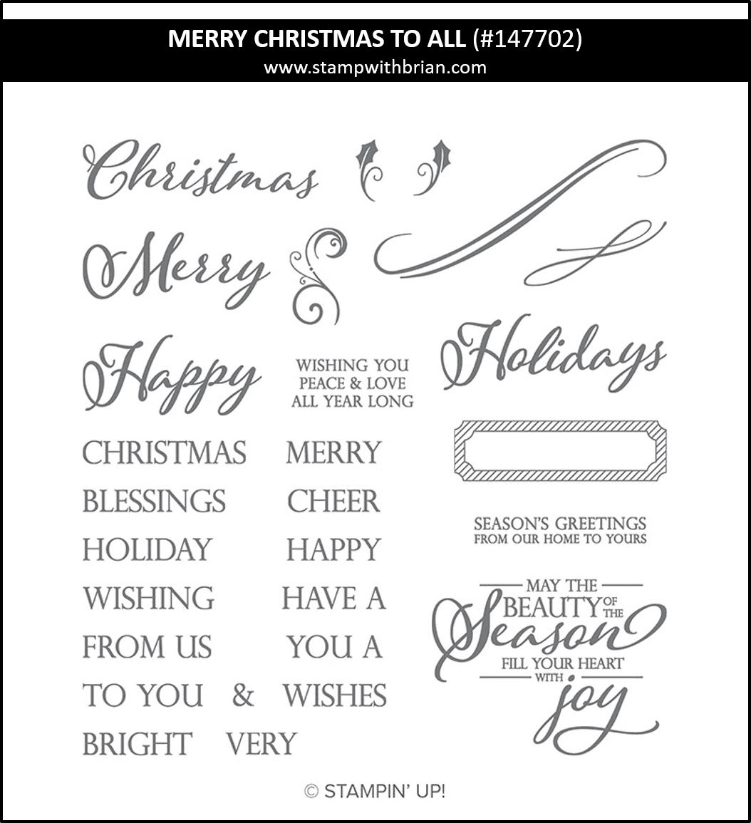 Merry Christmas to All, Stampin' Up! 147702