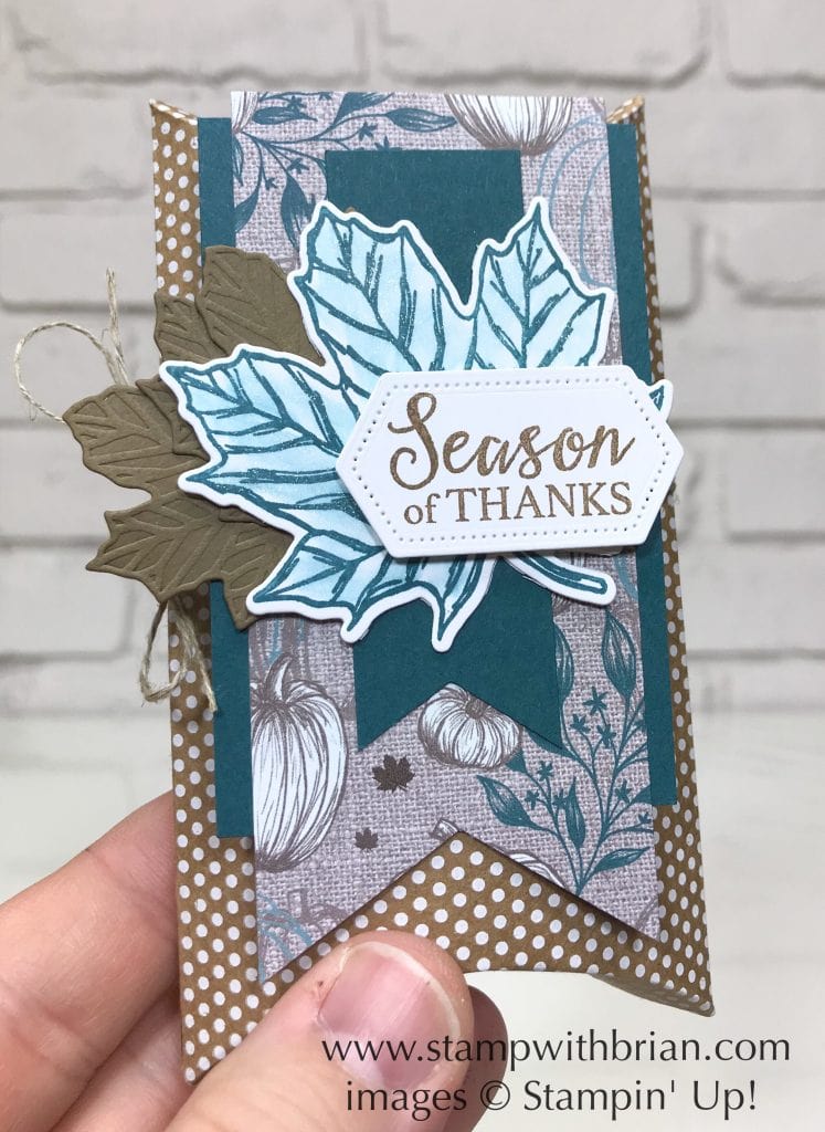 Gather Together Bundle, Stampin' Up!, Brian King, Thanksgiving treat pouch