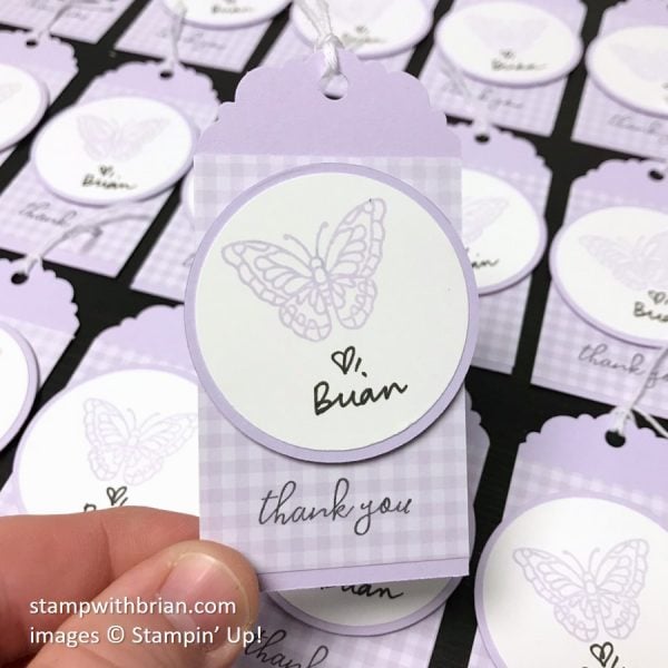 Painted Glass, Free as a Bird, Delightful Tag Topper, Stampin' Up!, Brian King