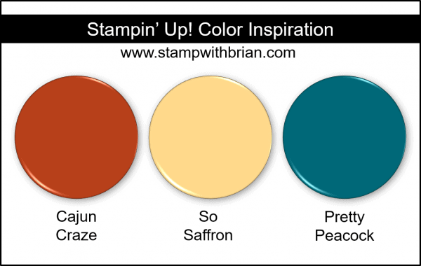 Stampin' Up! Color Inspiration - Cajun Craze, So Saffron, Pretty Peacock