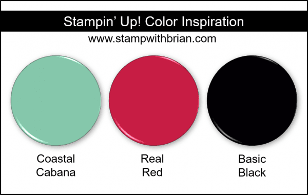Stampin' Up! Color Inspiration - Coastal Cabana, Real Red, Basic Black