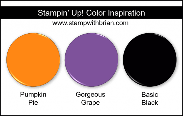 Stampin' Up! Color Inspiration - Pumpkin Pie, Gorgeous Grape, Basic Black