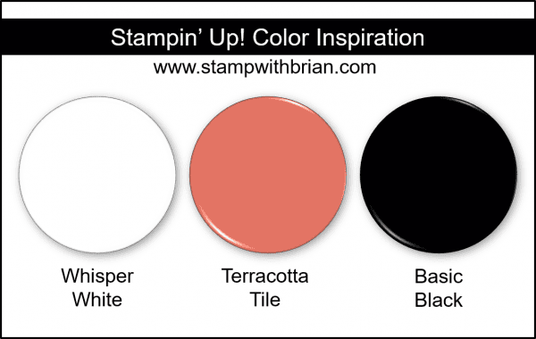 Stampin' Up! Color Inspiration - Whisper White, Terracotta Tile, Basic Black