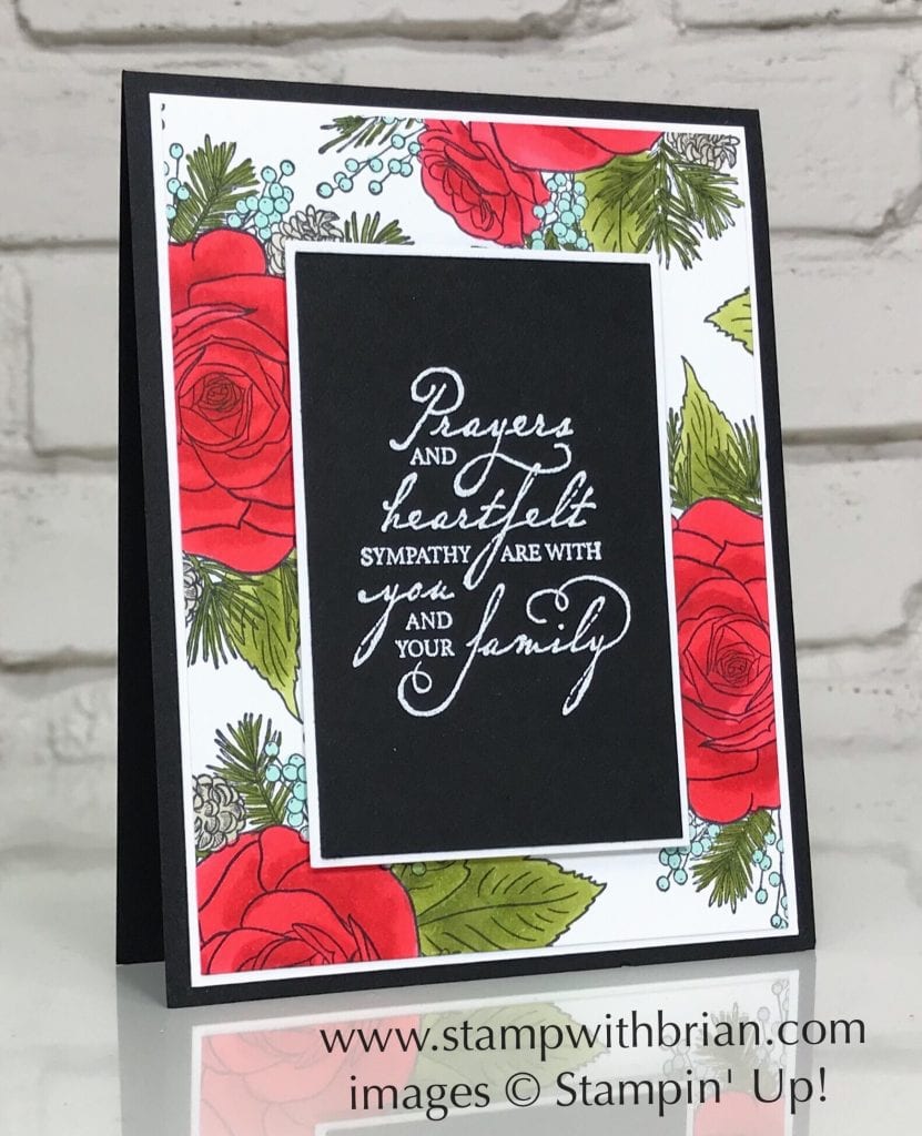 Christmas Rose, Woven Heirlooms, Stampin' Up!, sympathy card Christmas Rose, Woven Heirlooms, Stampin' Up!, sympathy card