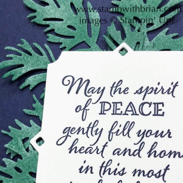 Peaceful Boughs, Stampin' Up!, Brian King, Christmas card Peaceful Boughs, Stampin' Up!, Brian King, Christmas card