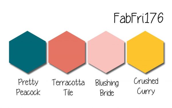 Stampin' Up! Color Inspiration - Pretty Peacock, Terracotta Tile, Blushing Bride, Crushed Curry