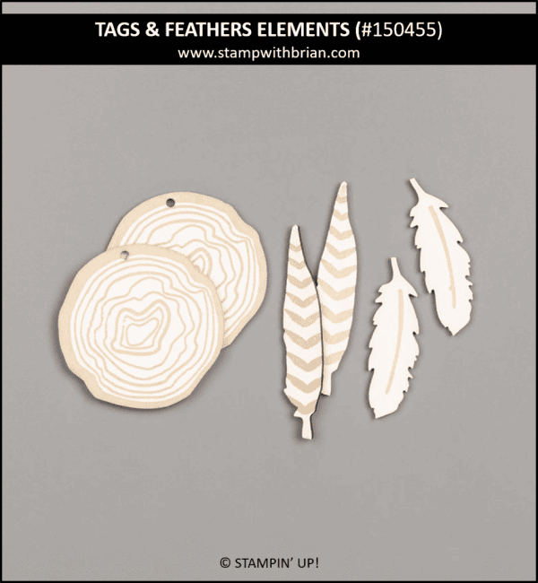 Tags & Feathers Elements, Stampin' Up! 150455