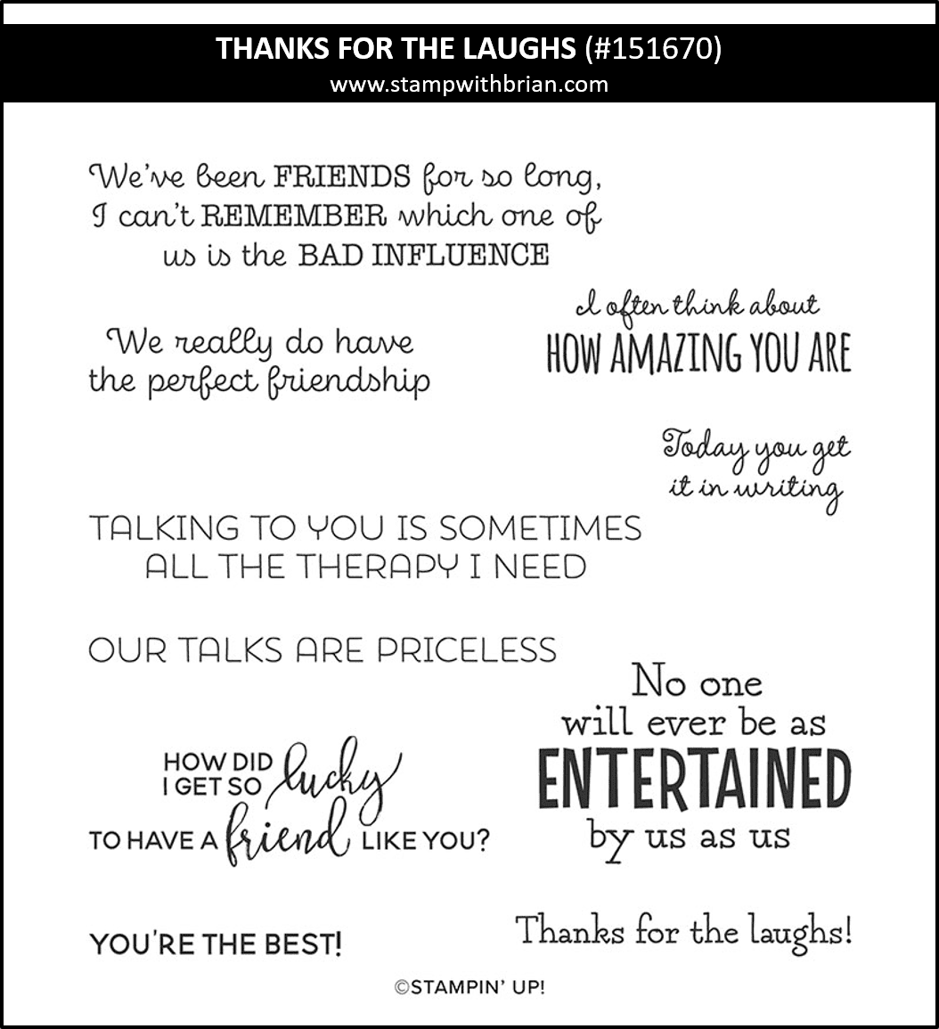 Thanks for the Laughs, Stampin' Up! 151670
