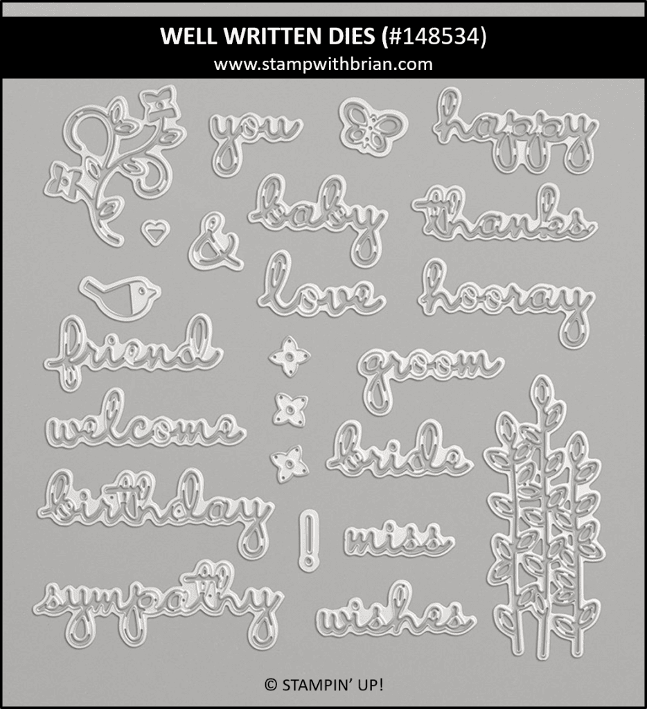 Well Written Dies, Stampin' Up! 148534