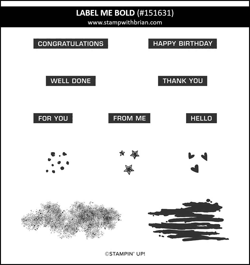 Label Me Bold, Stampin' Up! 151631 Label Me Bold, Stampin' Up! 151631
