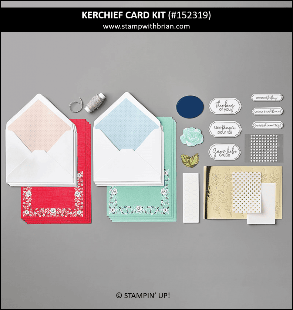 Kerchief Card Kit, Stampin Up!, 152319