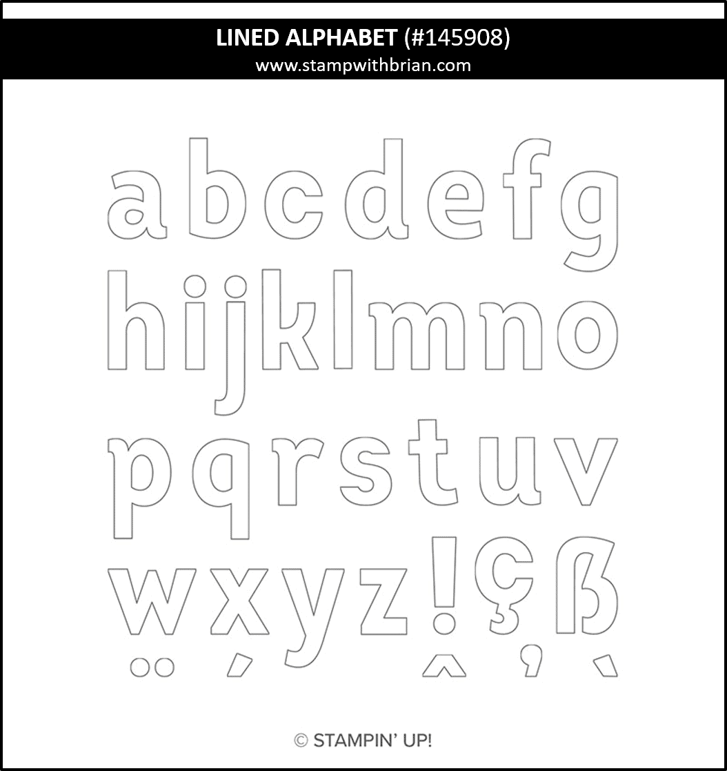 Lined Alphabet, Stampin Up!, 145908