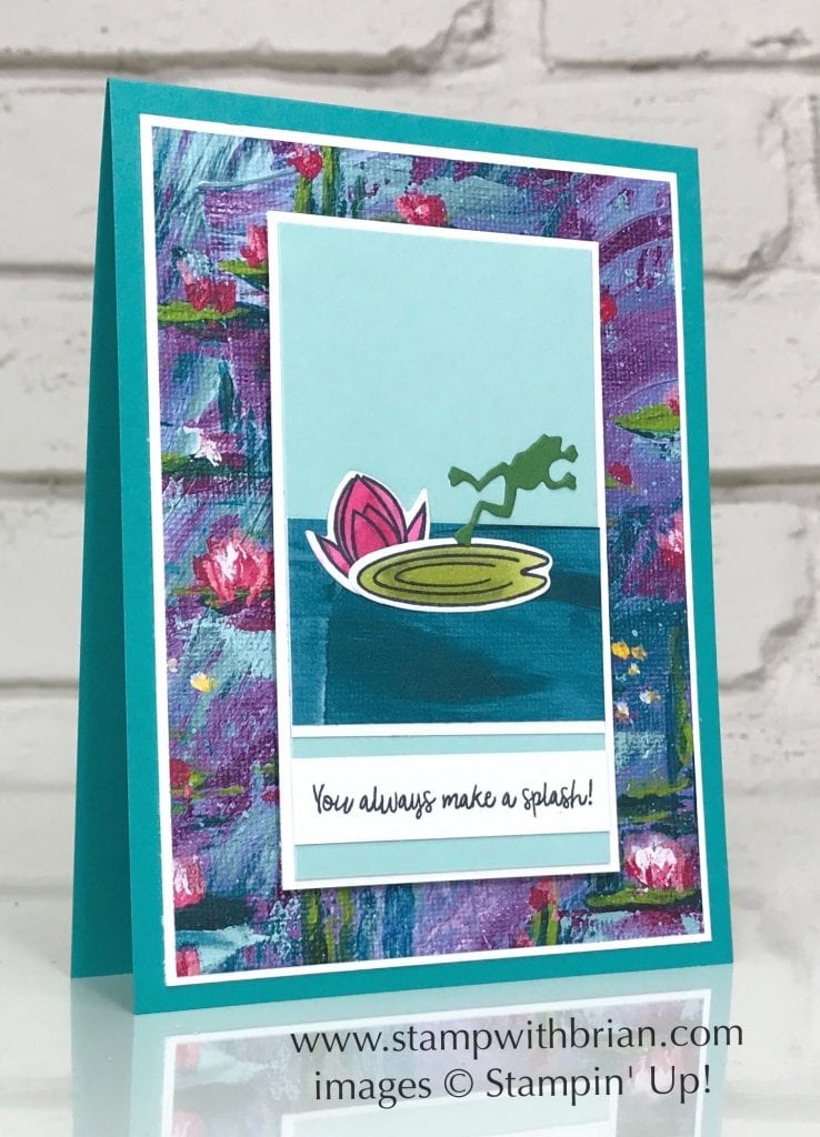Lovely Lily Pad, Make a Splash, Dockside Dies, Stampin Up!, Brian King Lovely Lily Pad, Make a Splash, Dockside Dies, Stampin Up!, Brian King