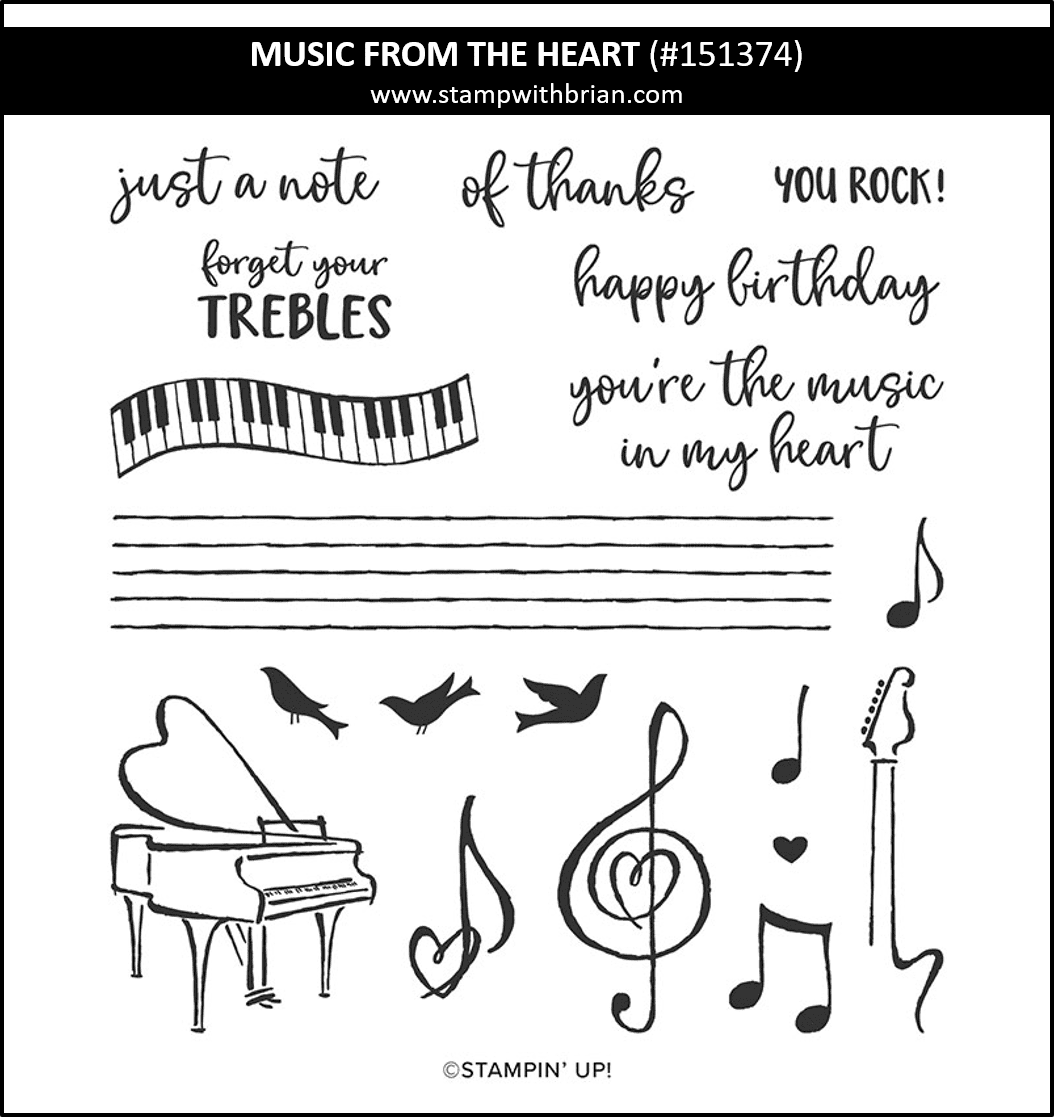 Music from the Heart, Stampin Up! 151374 Music from the Heart, Stampin Up! 151374