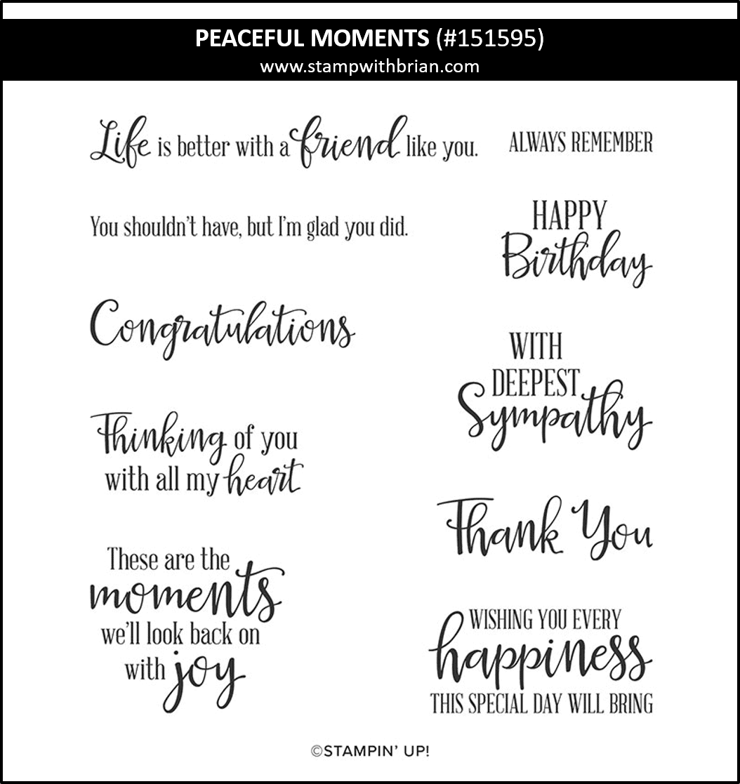 Peaceful Moments, Stampin Up! 151595