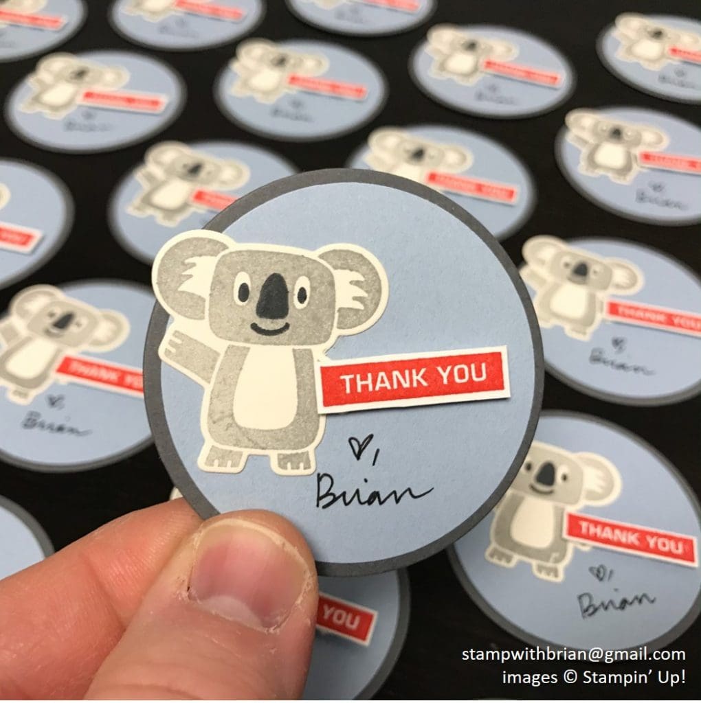 Bonanza Buddies, Label Me Bold, Stampin Up!, Brian King