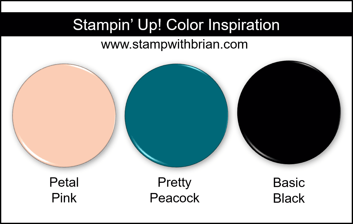 Stampin Up! Color Inspiration - Petal Pink, Pretty Peacock, Basic Black Stampin Up! Color Inspiration - Petal Pink, Pretty Peacock, Basic Black