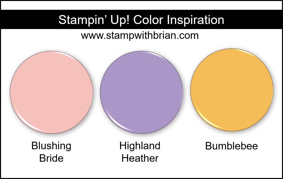 Stampin Up! Color Inspiration - Blushing Bride, Highland Heather, Bumblebee Stampin Up! Color Inspiration - Blushing Bride, Highland Heather, Bumblebee