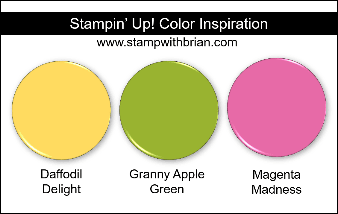 Stampin Up! Color Inspiration - Daffodil Delight, Granny Apple Green, Magenta Madness Stampin Up! Color Inspiration - Daffodil Delight, Granny Apple Green, Magenta Madness