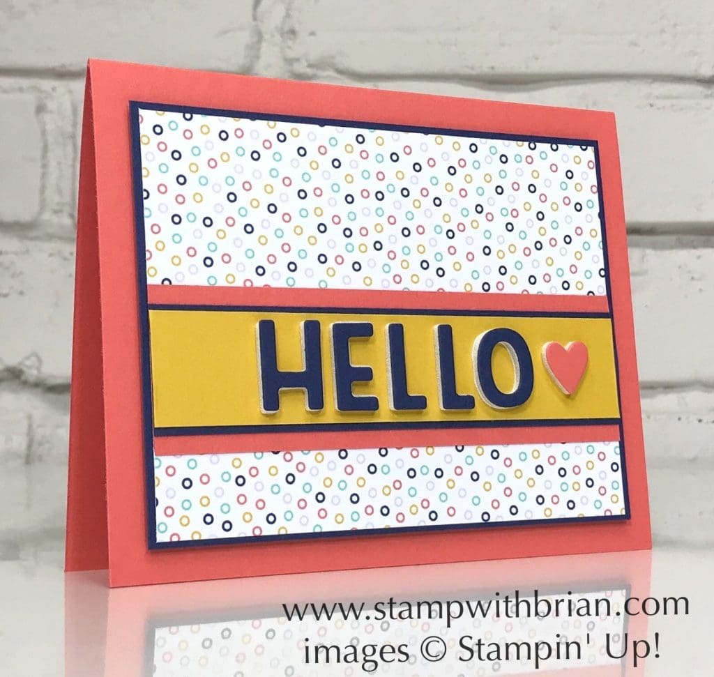 Playful Alphabet Dies, Playing with Patterns, Stampin Up!, Brian King