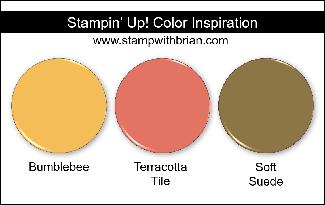 Stampin' Up! Color Inspiration - Bumblebee, Terracotta Tile, Soft Suede Stampin' Up! Color Inspiration - Bumblebee, Terracotta Tile, Soft Suede