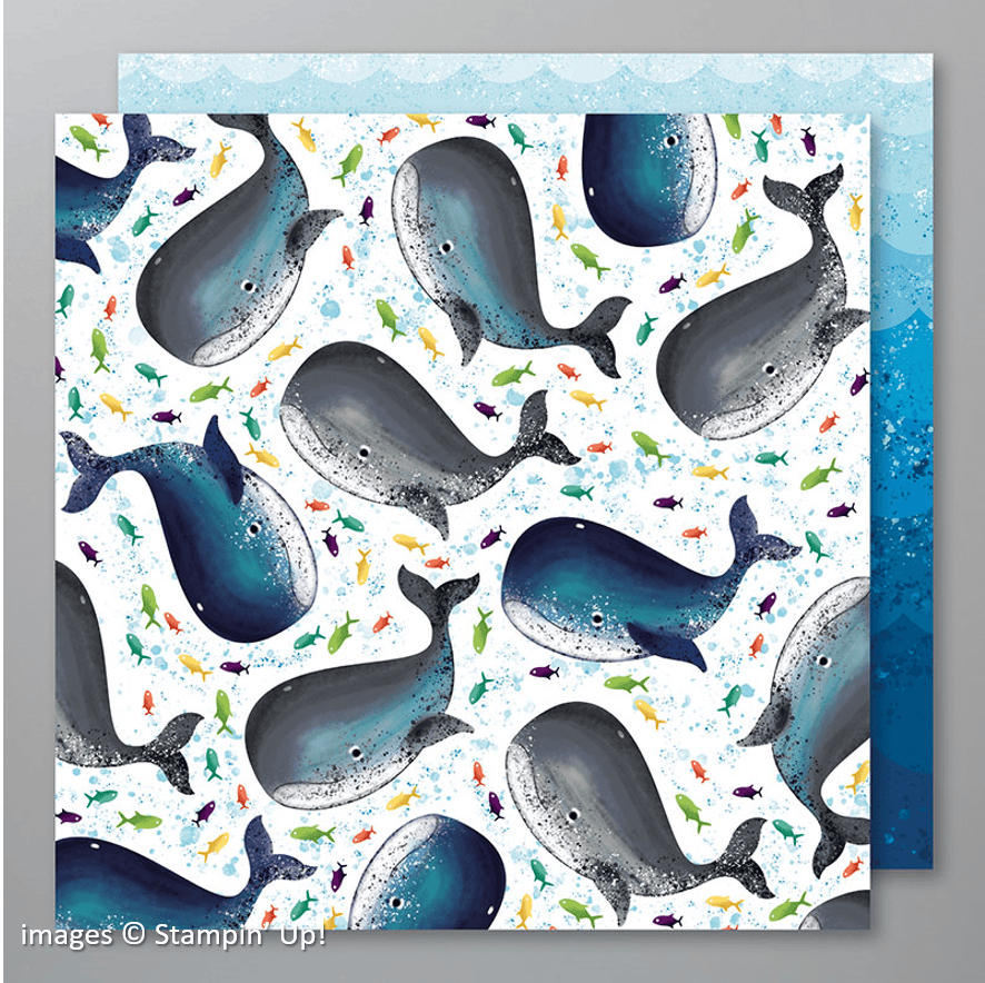 Whale of a Time Designer Series Paper, Stampin Up!