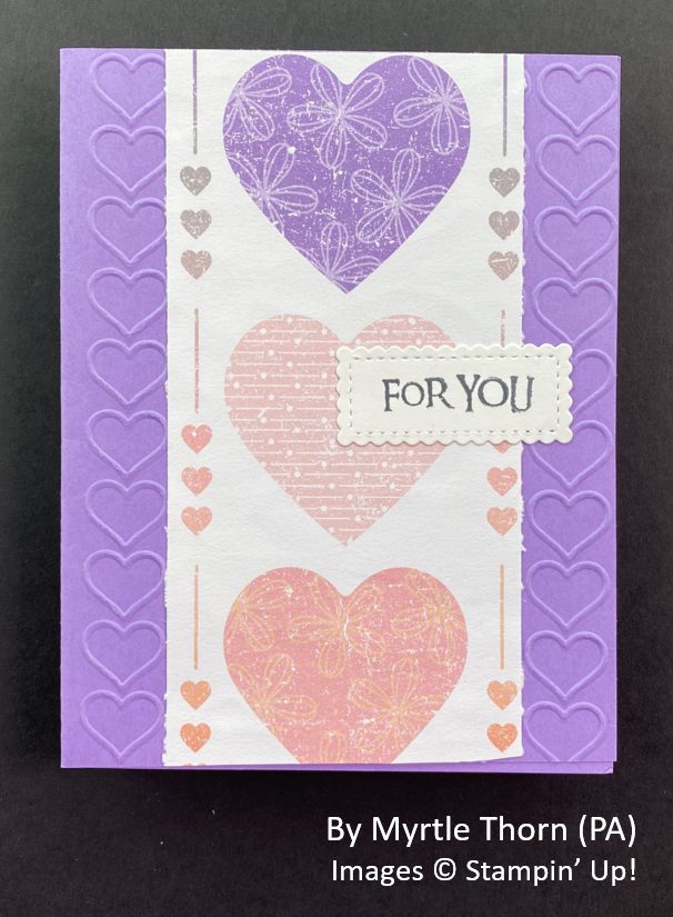 by Myrtle Thorn, Sending Love One-for-One Card Swap, Stampin Up! by Myrtle Thorn, Sending Love One-for-One Card Swap, Stampin Up!