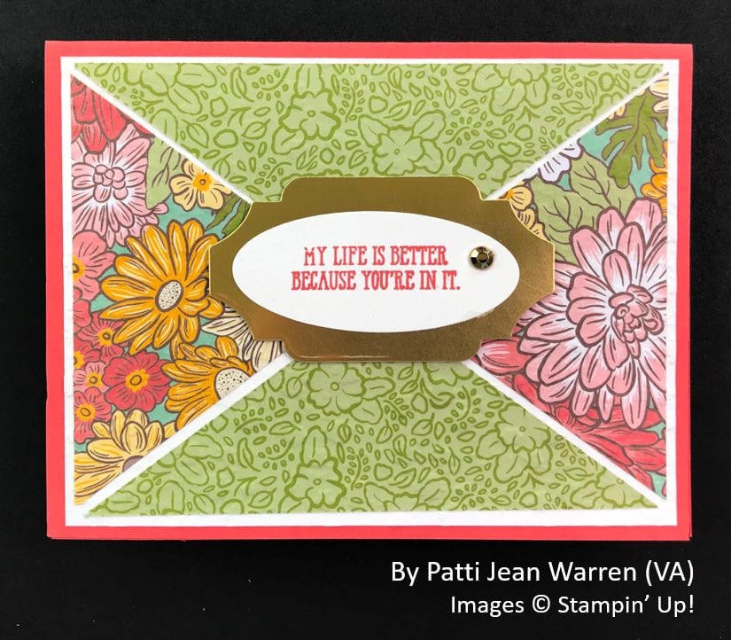 by Patti Jean Warren, Sending Love One-for-One Card Swap, Stampin Up! by Patti Jean Warren, Sending Love One-for-One Card Swap, Stampin Up!