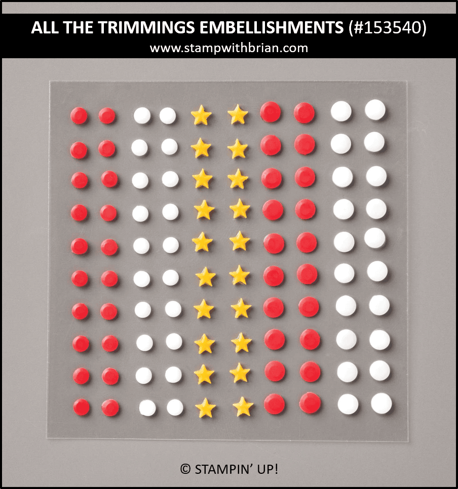 All the Trimmings Embellishments, Stampin Up! 153540