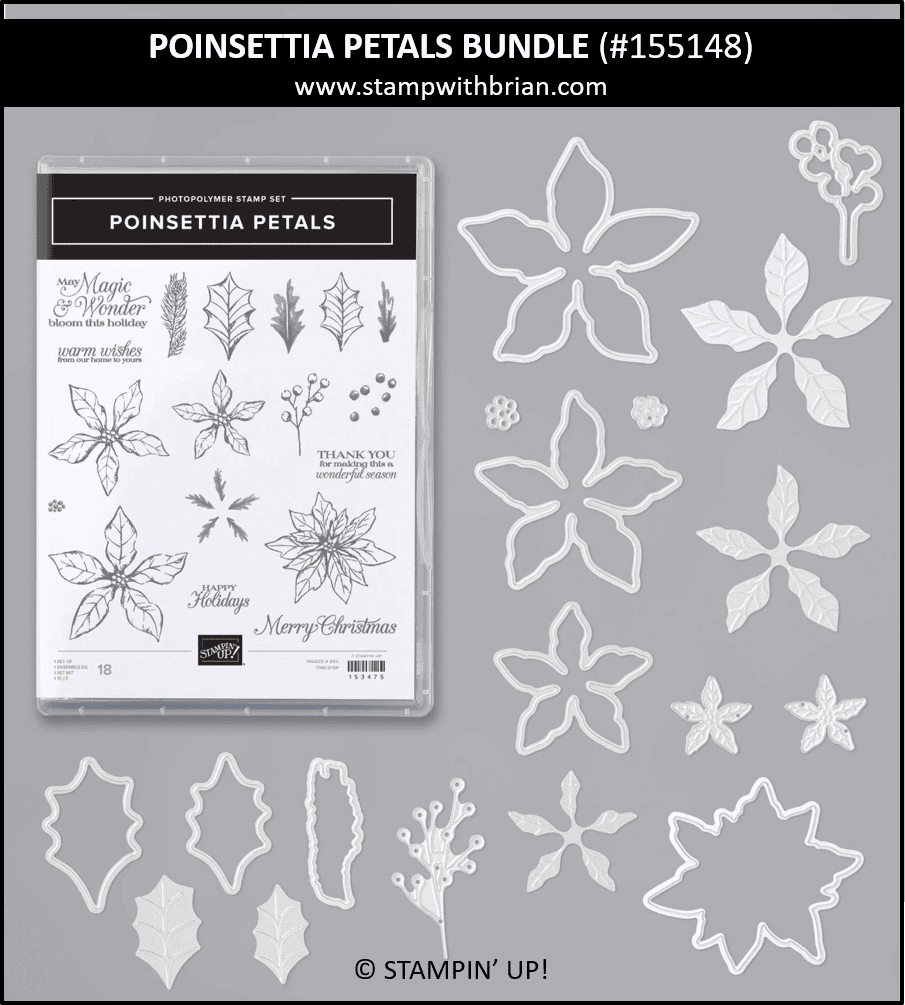 Poinsettia Petals Bundle, Stampin Up! 155148