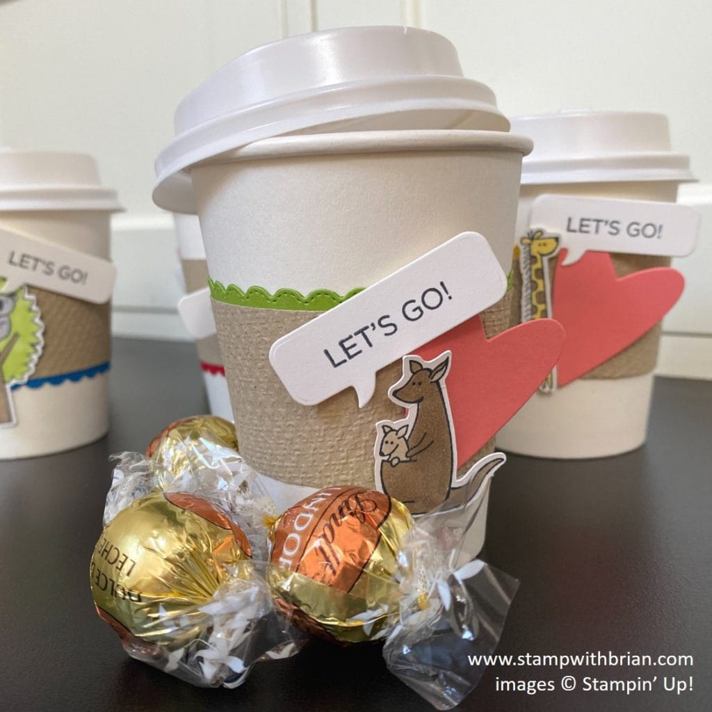 Zoo Globe, Warm Wraps Dies, Mini Coffee Cups, Stampin Up!, Brian King Zoo Globe, Warm Wraps Dies, Mini Coffee Cups, Stampin Up!, Brian King